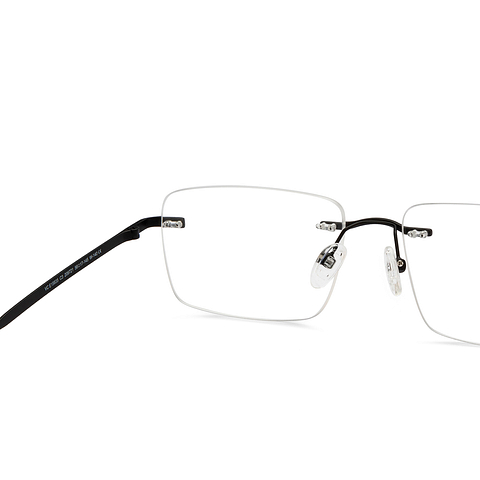 Vincent Chase Online Black Rimless Square right side
