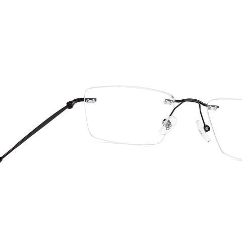 Vincent Chase Black Rimless Rectangle right side