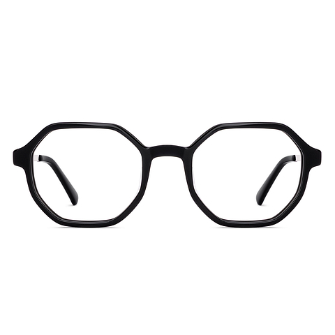 Vincent Chase Black Full Rim Geometric right side