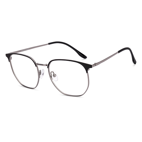 Vincent Chase Dark Gunmetal Full Rim Geometric right side