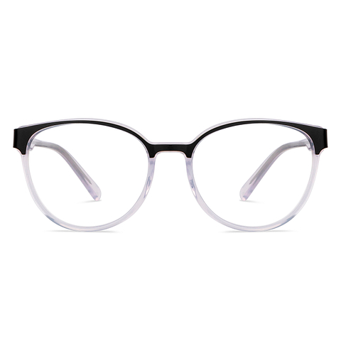 Vincent Chase Online Black Transparent Full Rim Round left side