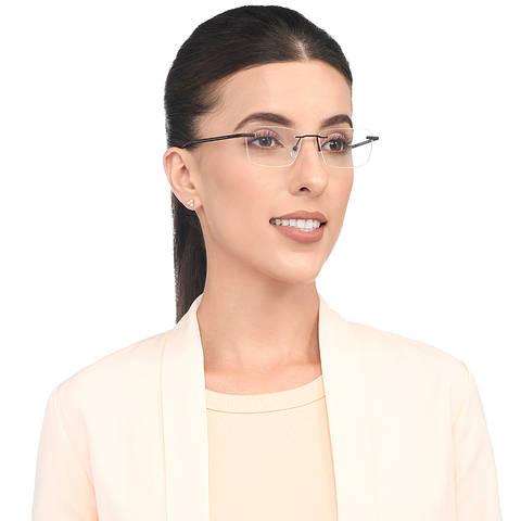 Vincent Chase Online Black Rimless Rectangle right side
