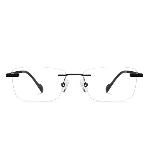 Vincent Chase Online Black Rimless Rectangle left side