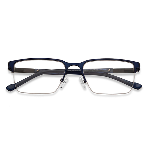 Vincent Chase Online Sky Blue Half Rim Rectangle left side