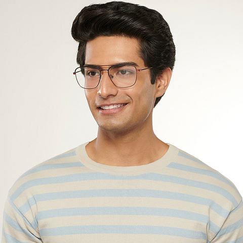 Vincent Chase Brown Maroon Full Rim Square right side