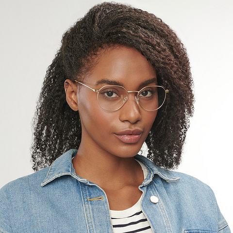 Vincent Chase Online Gold Full Rim Geometric right side