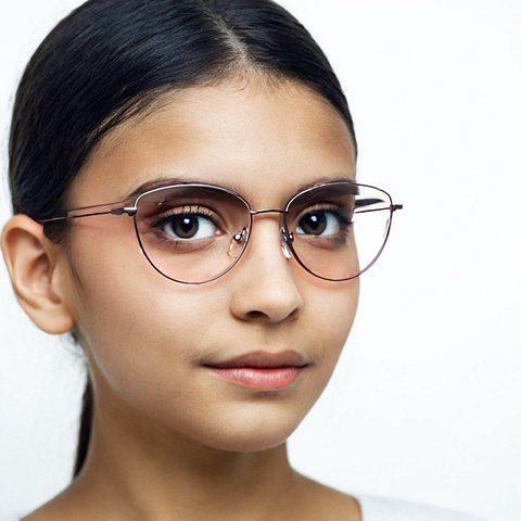 Vincent Chase Sky Blue Full Rim Cat Eye right side