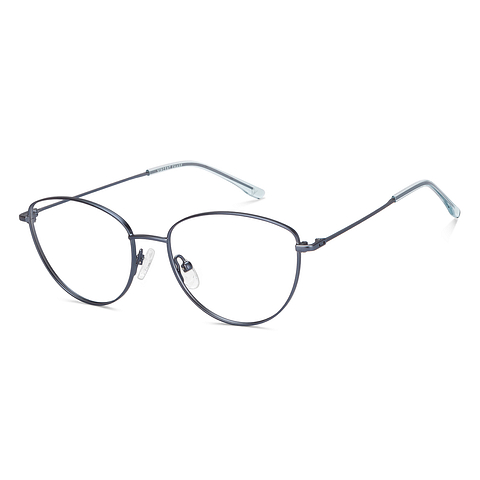 Vincent Chase Sky Blue Full Rim Cat Eye left side