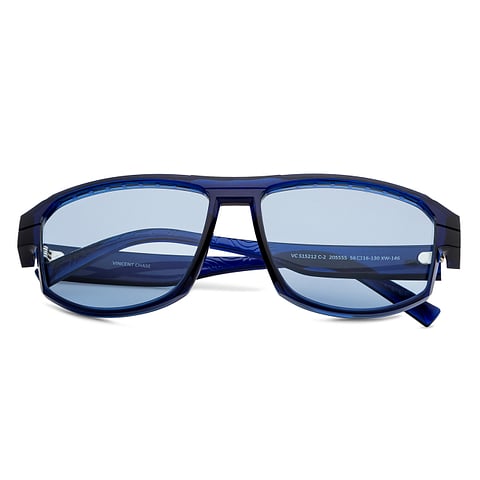 Vincent Chase Polarized Sky Blue Full Rim Square left side Vincent Chase Polarized Sky Blue Full Rim Square left side