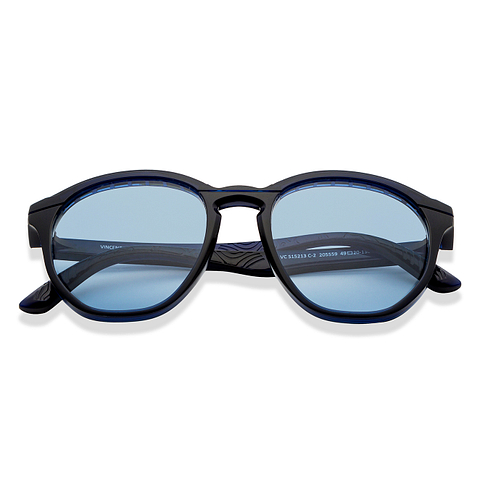 Vincent Chase Polarized Sky Blue Full Rim Round left side