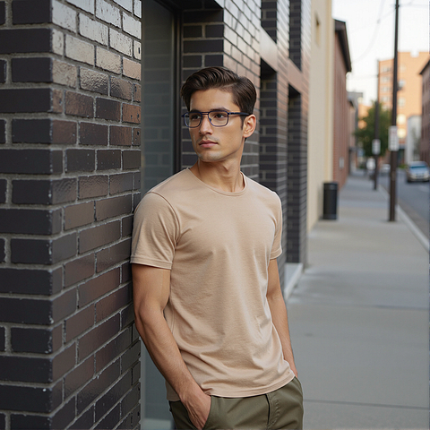 Vincent Chase Online Sky Blue Full Rim Geometric left side Vincent Chase Online Sky Blue Full Rim Geometric left side