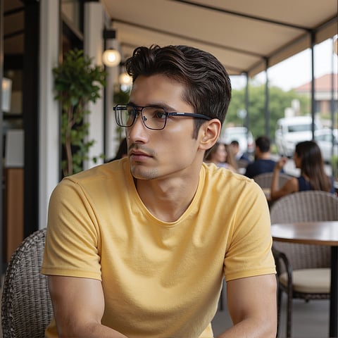 Vincent Chase Online Sky Blue Full Rim Geometric left side Vincent Chase Online Sky Blue Full Rim Geometric left side