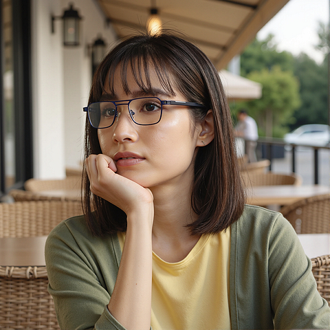 Vincent Chase Online Sky Blue Full Rim Geometric right side Vincent Chase Online Sky Blue Full Rim Geometric right side