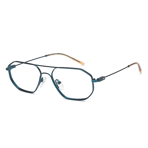 Vincent Chase Blue Full Rim Geometric right side