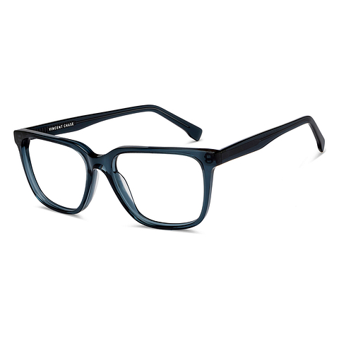 Vincent Chase Sky Blue Full Rim Square left side