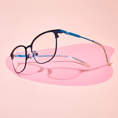 Vincent Chase Online Sky Blue Full Rim Square left side Vincent Chase Online Sky Blue Full Rim Square left side