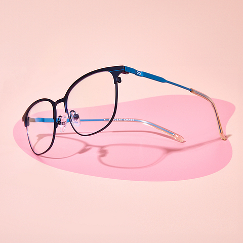 Vincent Chase Online Sky Blue Full Rim Square left side Vincent Chase Online Sky Blue Full Rim Square left side