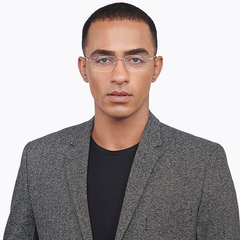 Vincent Chase Online Sky Blue Half Rim Rectangle right side