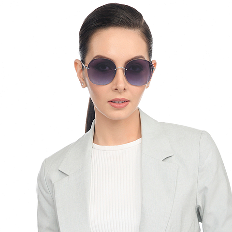 Vincent Chase Online Silver Half Rim Round right side