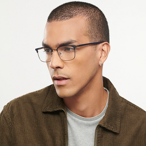 Vincent Chase Black Full Rim Square right side