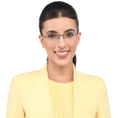 Vincent Chase Online Sky Blue Half Rim Rectangle left side