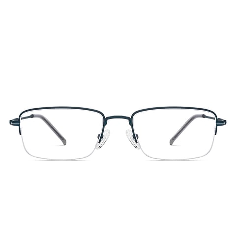 Vincent Chase Online Sky Blue Half Rim Rectangle left side
