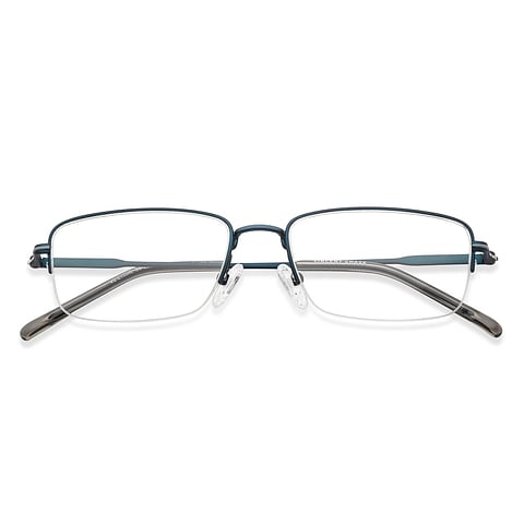 Vincent Chase Online Sky Blue Half Rim Rectangle left side