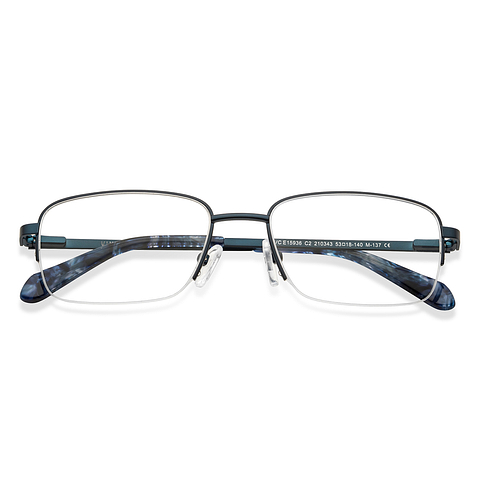 Vincent Chase Online Sky Blue Half Rim Rectangle left side