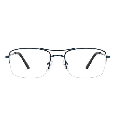 Vincent Chase Online Sky Blue Half Rim Square left side