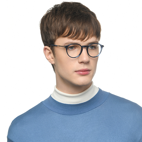 6cusページ Buy Blue Mid Gunmetal Tortoise Full Rim Round Vincent Chase