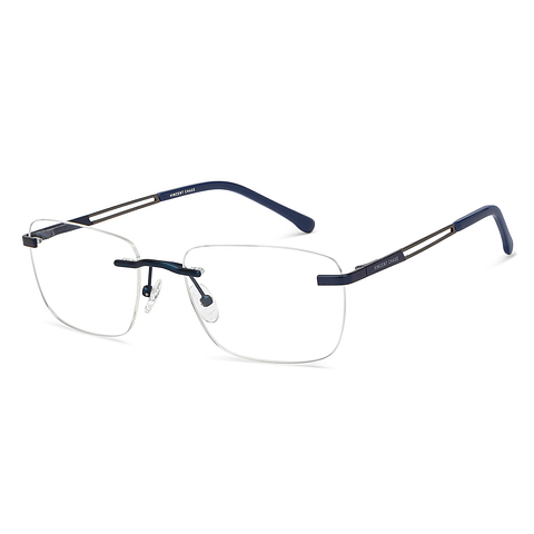 Vincent Chase Online Sky Blue Rimless Square right side