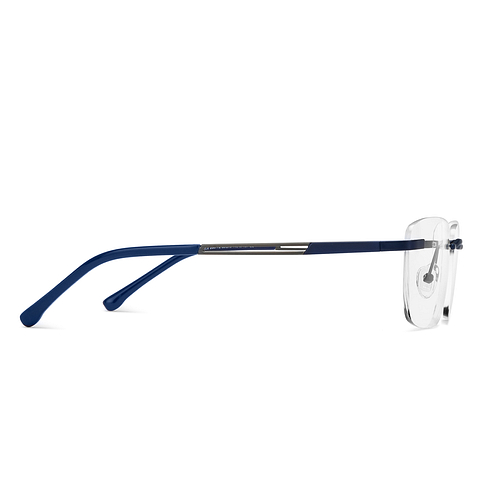 Vincent Chase Online Sky Blue Rimless Square left side