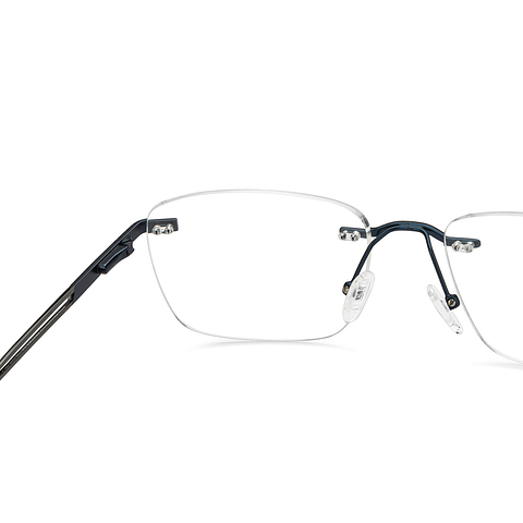 Vincent Chase Online Sky Blue Rimless Square right side