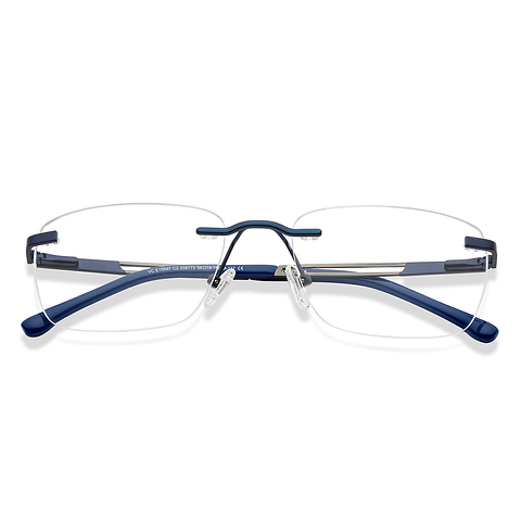Vincent Chase Online Sky Blue Rimless Square left side