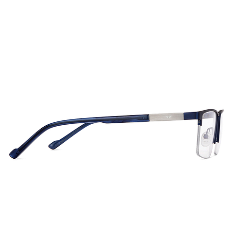 Vincent Chase Online Sky Blue Half Rim Rectangle left side