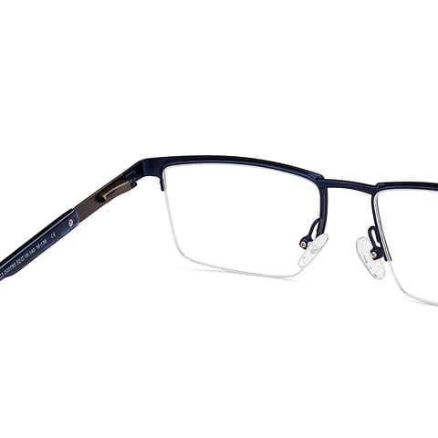 Vincent Chase Online Sky Blue Half Rim Rectangle right side