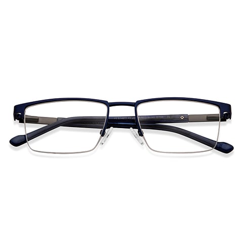 Vincent Chase Online Sky Blue Half Rim Rectangle left side
