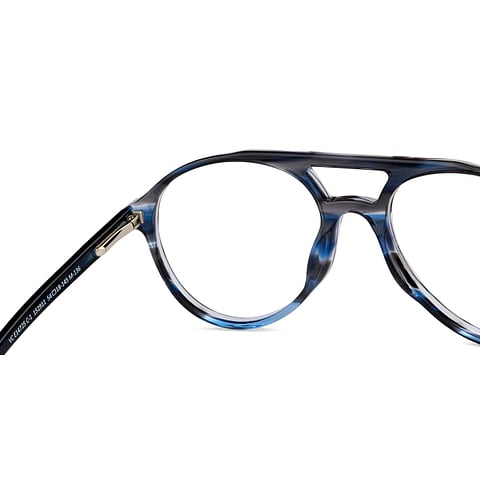 Vincent Chase Online Blue Tortoise Full Rim Aviator right side