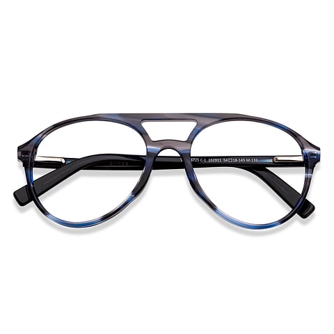 Vincent Chase Online Sky Blue Full Rim Aviator left side