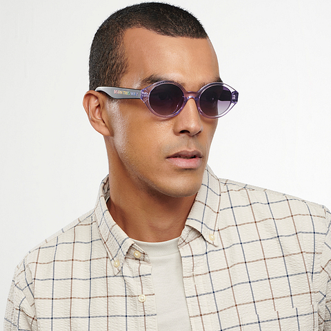 Vincent Chase Online Blue Transparent Full Rim Round right side