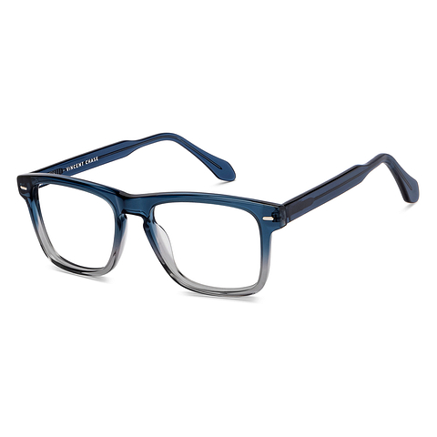 Vincent Chase Blue Transparent Full Rim Square right side