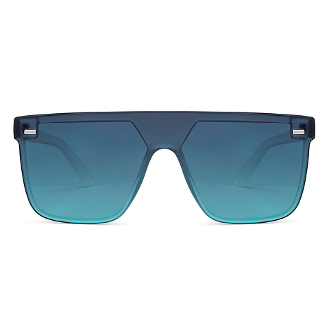 Vincent Chase Blue Transparent Full Rim Wayfarer left side