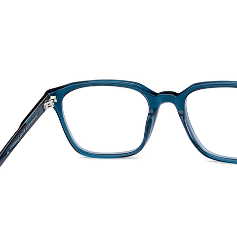 Vincent Chase Blue Transparent Full Rim Square right side