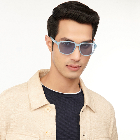 Vincent Chase Online Blue Transparent Full Rim Square right side