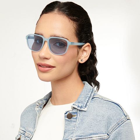 Vincent Chase Online Blue Transparent Full Rim Square right side