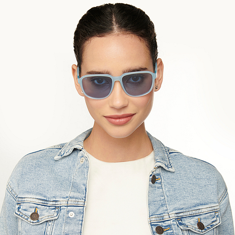 Vincent Chase Online Blue Transparent Full Rim Square left side