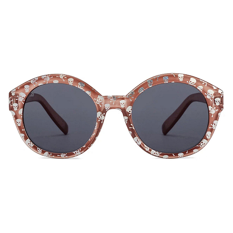 Hooper Light Brown Full Rim Round left side