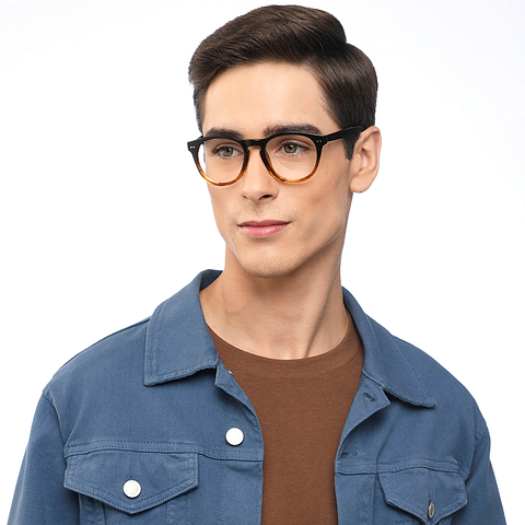Vincent Chase Online Light Brown Full Rim Round left side