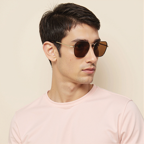 Vincent Chase Polarized Black Full Rim Geometric right side Vincent Chase Polarized Black Full Rim Geometric right side