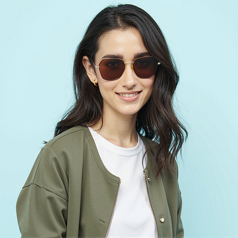 Vincent Chase Polarized Black Full Rim Geometric left side Vincent Chase Polarized Black Full Rim Geometric left side